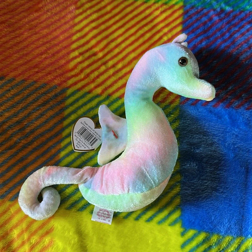 Ty Neon the Seahorse Beanie Baby